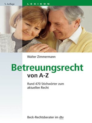 cover image of Betreuungsrecht von A-Z